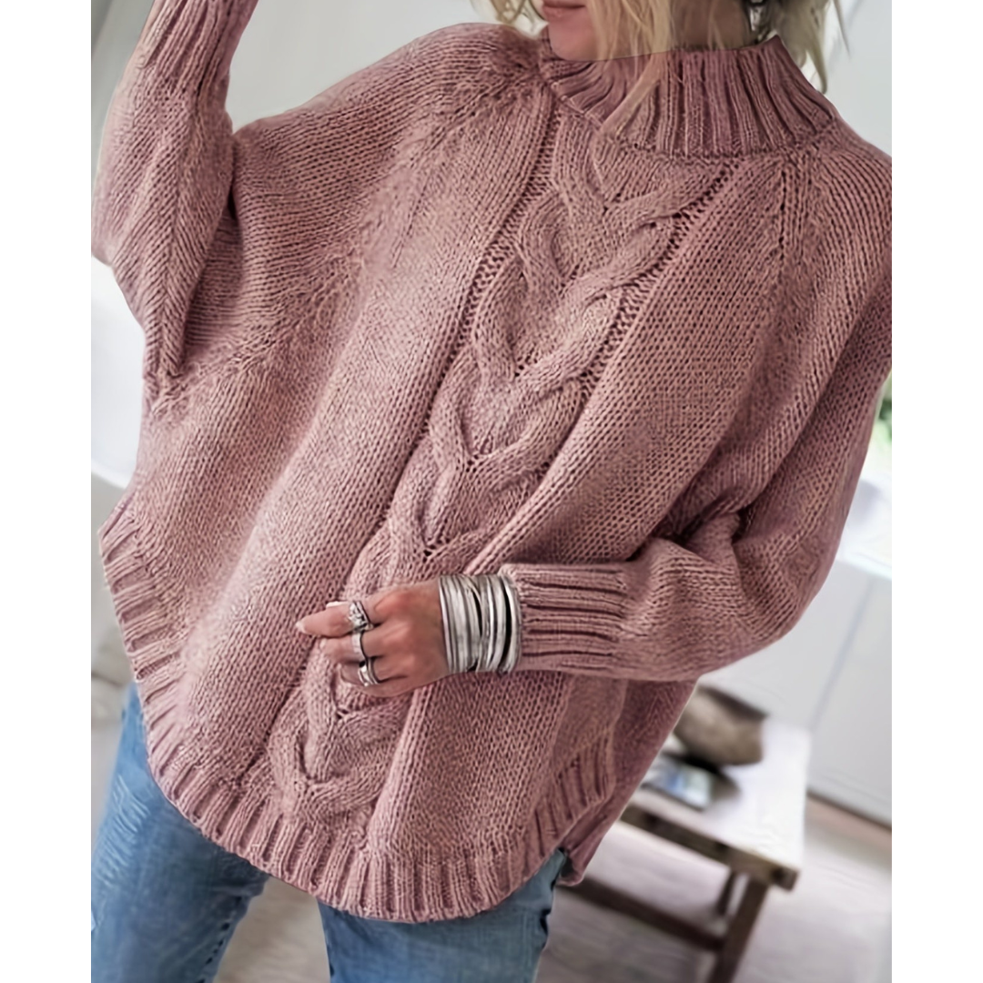 Suprama | Damen Rollkragen Strick Pullover | Warme