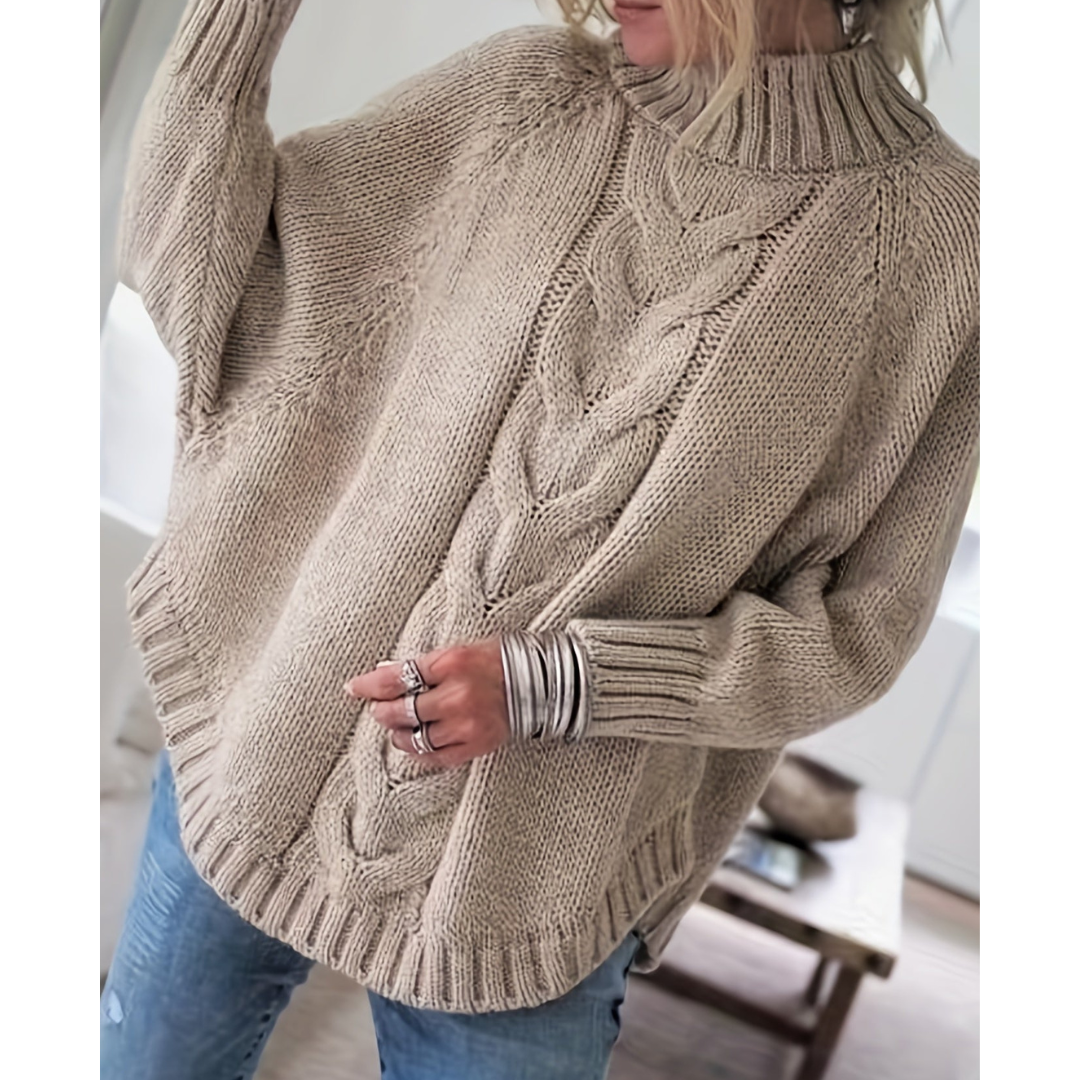 Suprama | Damen Rollkragen Strick Pullover | Warme