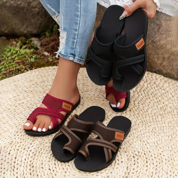 Yvonne™ | Perforierte Netzsandalen