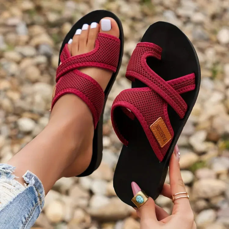 Yvonne™ | Perforierte Netzsandalen